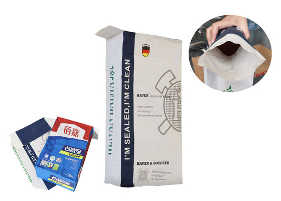 20kg stanno i sacchi di carta su incollati Logo Printing For Tile Adhesive di Multiwall della valvola