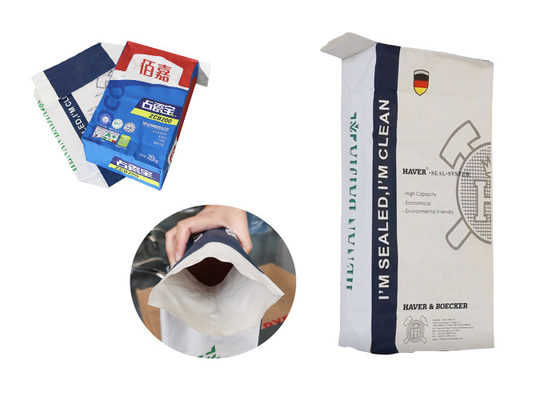 la valvola di carta kraft di 20kg 15KG insacca l'adesivo d'imballaggio delle mattonelle con il vostro proprio logo