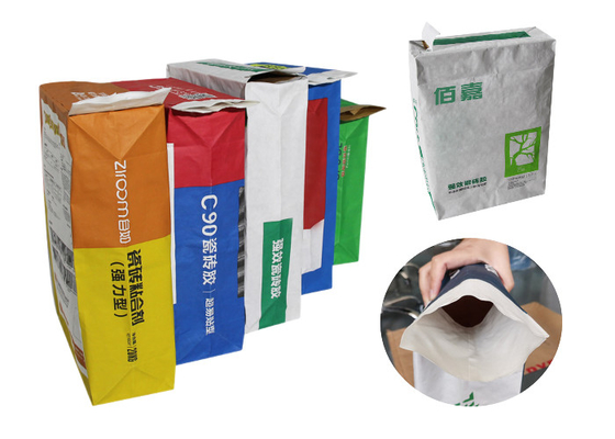 20kg stanno i sacchi di carta su incollati Logo Printing For Tile Adhesive di Multiwall della valvola