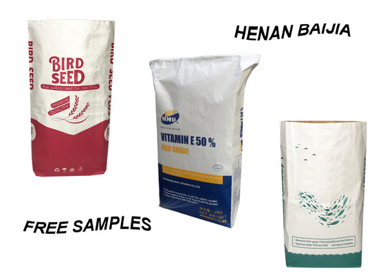 Sacchi di carta 10kg di Kraft stampati colore a prova d'umidità per Clay Granular Absorbent