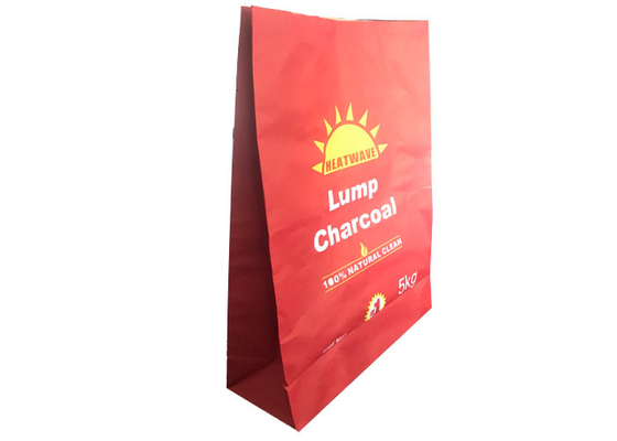 Il carbone aperto cucito dei sacchi di carta 5kg di Multiwall Kraft della bocca insacca il sacco di carta