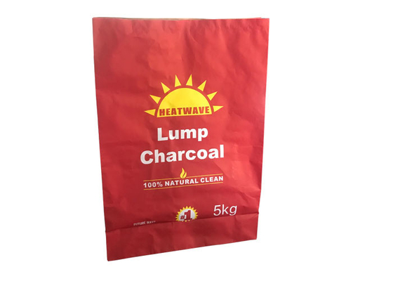 Il carbone aperto cucito dei sacchi di carta 5kg di Multiwall Kraft della bocca insacca il sacco di carta