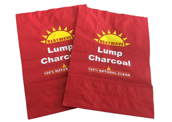 Materiale d'imballaggio della carta kraft della borsa della borsa 5kg Brown del carbone del BARBECUE della mattonella