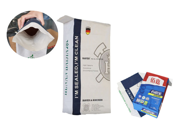 Borsa normale dell'imballaggio della farina della valvola della carta kraft di multi strati del commestibile