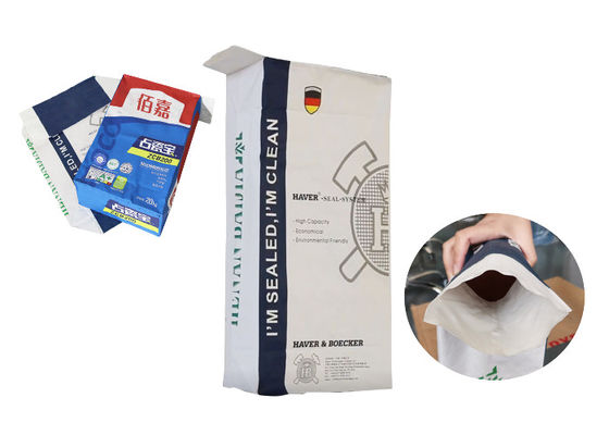 sacco incollato della carta di Multiwall della valvola di carta kraft di 25kg per polvere chimica
