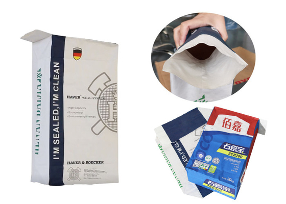 Borsa normale dell'imballaggio della farina della valvola della carta kraft di multi strati del commestibile